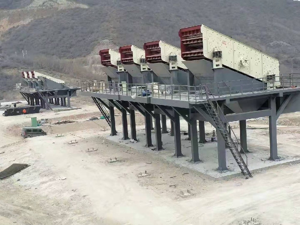 金盛达机械承建安徽绩溪砂石线生产现场